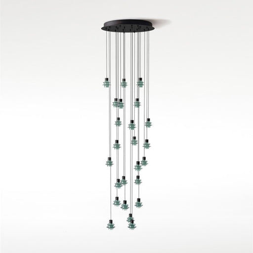 Bover Drop S/24L 24-lt 22" LED Pendant-Green