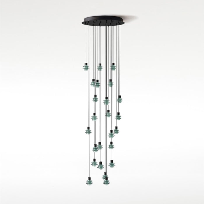 Bover Drop S/24L 24-lt 22" LED Pendant-Green