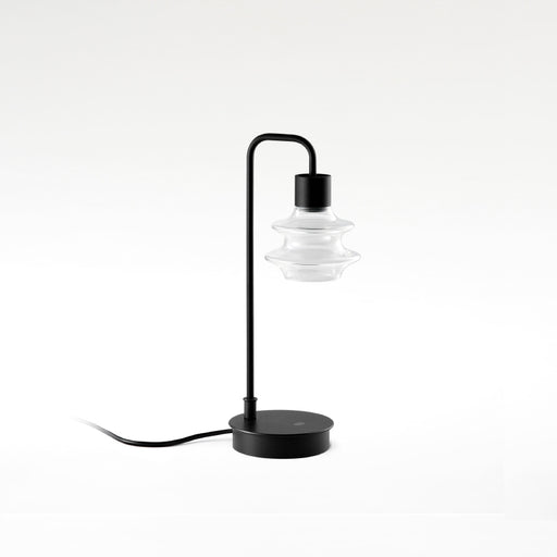 Bover Drop M/36 1-lt 14" Tall LED Table lamp, Proxy Dimmer Switch-Transparent Glass