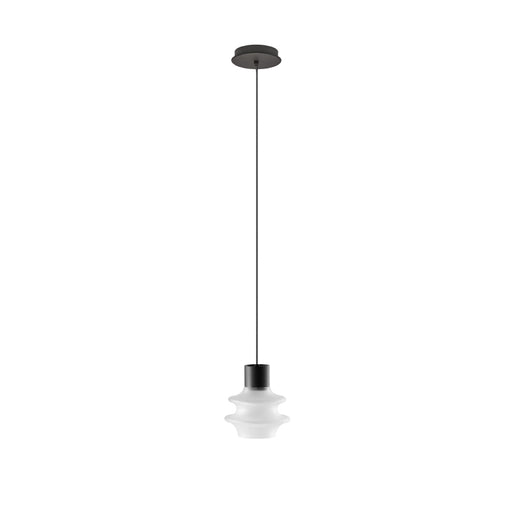 Bover Drop S/01L 1-lt 4" LED Pendant-Frosted Glass