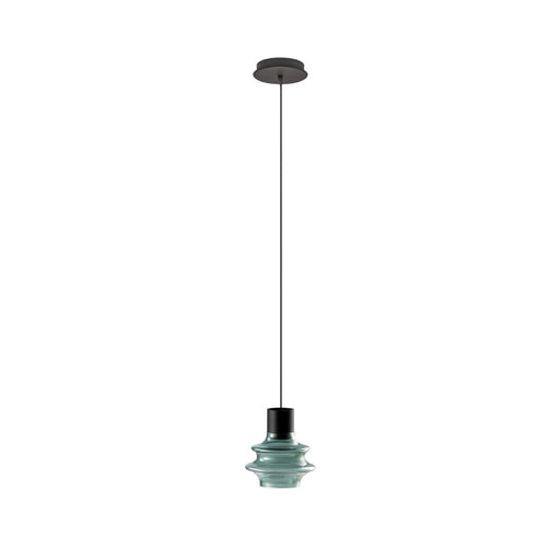Bover Drop S/01L 1-lt 4" LED Pendant-Green Glass