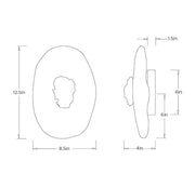 Arteriors DWC84 Nome 1-lt 13" Tall LED Wall Sconce