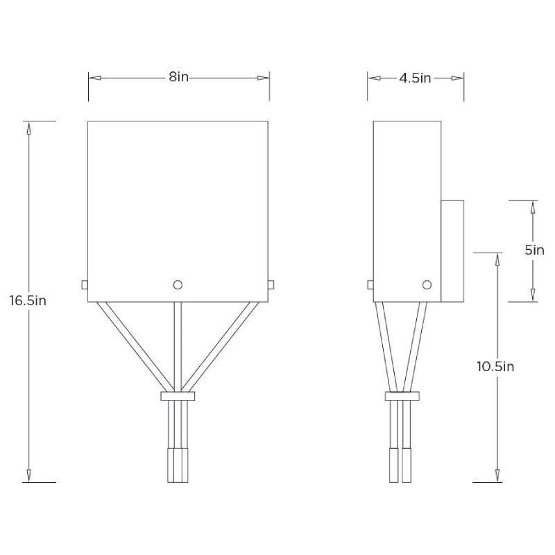 Arteriors DWC87 Lucien 1-lt 17" Tall Wall Sconce