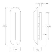 Arteriors DWC90 London 1-lt 20" Tall LED Wall Sconce