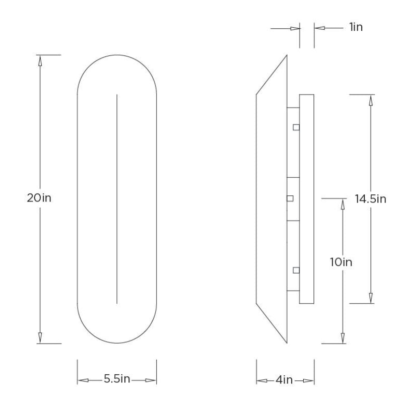 Arteriors DWC90 London 1-lt 20" Tall LED Wall Sconce
