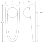 Arteriors DWC93 Laredo 1-lt 22" Tall Wall Sconce