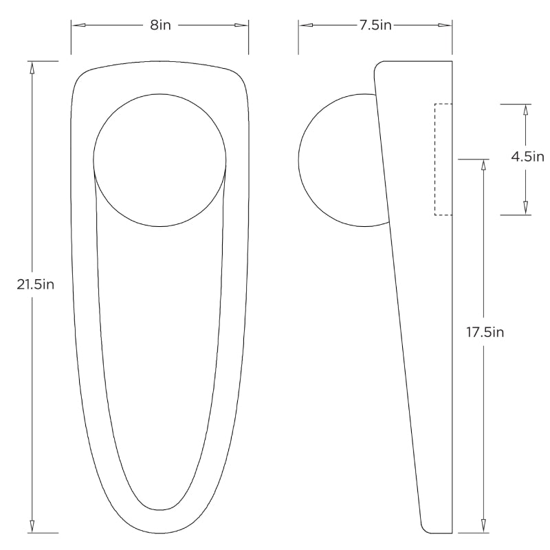 Arteriors DWC93 Laredo 1-lt 22" Tall Wall Sconce