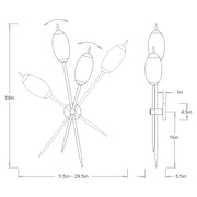 Arteriors DWC95 Natalia 2-lt 39" Tall Wall Sconce