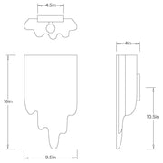 Arteriors DWI29 Larissa 2-lt 16" Tall Wall Sconce