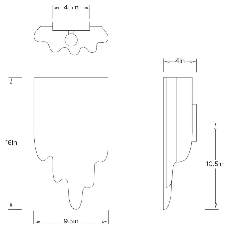 Arteriors DWI29 Larissa 2-lt 16" Tall Wall Sconce