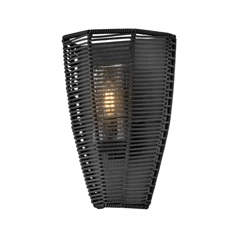 Hinkley 10380 Luca 1-lt 12" Tall LED Outdoor Wall Sconce - Black