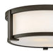 Hinkley 28963 Lowell 2-lt 13" LED Flush Mount - Oil Rubbed Bronze