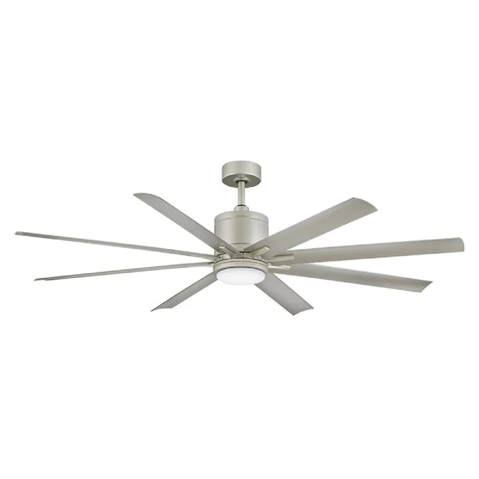 Hinkley 907166 Vantage 66" Indoor/Outdoor Smart Ceiling Fan with LED Light Kit - Brushed Nickel