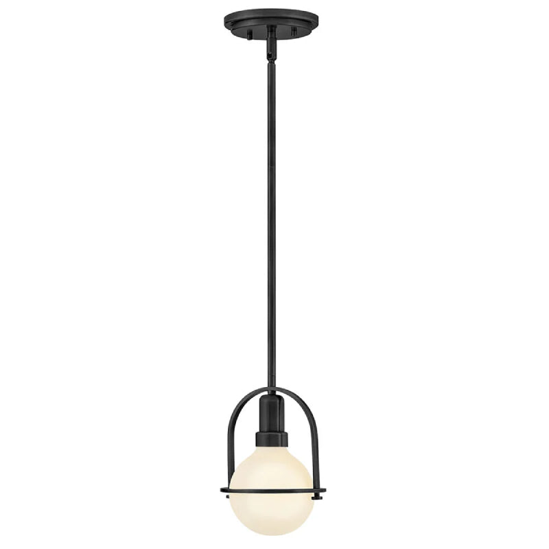 Hinkley 53771 Somerset 1-lt 6" LED Semi-Flush Mount - Black