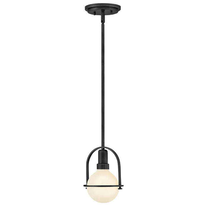Hinkley 53771 Somerset 1-lt 6" LED Semi-Flush Mount - Black