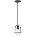 Hinkley 53771 Somerset 1-lt 6" LED Semi-Flush Mount - Black