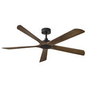 Hinkley 907358 Layton 58" Smart Ceiling Fan with LED Light Kit - Matte Black/Driftwood
