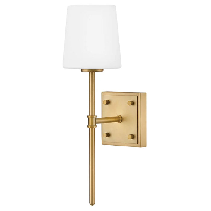 Hinkley 46950 Saunders 1-lt 16" Tall LED Wall Sconce - Lacquered Brass