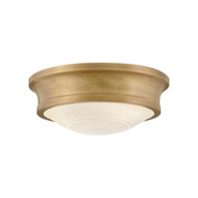 Hinkley 45123 Ellis 3-lt 14" LED Flush Mount - Heritage Brass