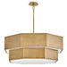 Hinkley 46995 Facet 12-lt 38" LED Chandelier - Heritage Brass