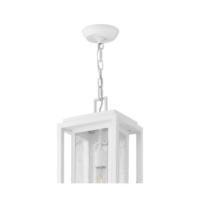 Hinkley 1006 Republic 1-lt 9" LED Hanging Lantern - Textured White