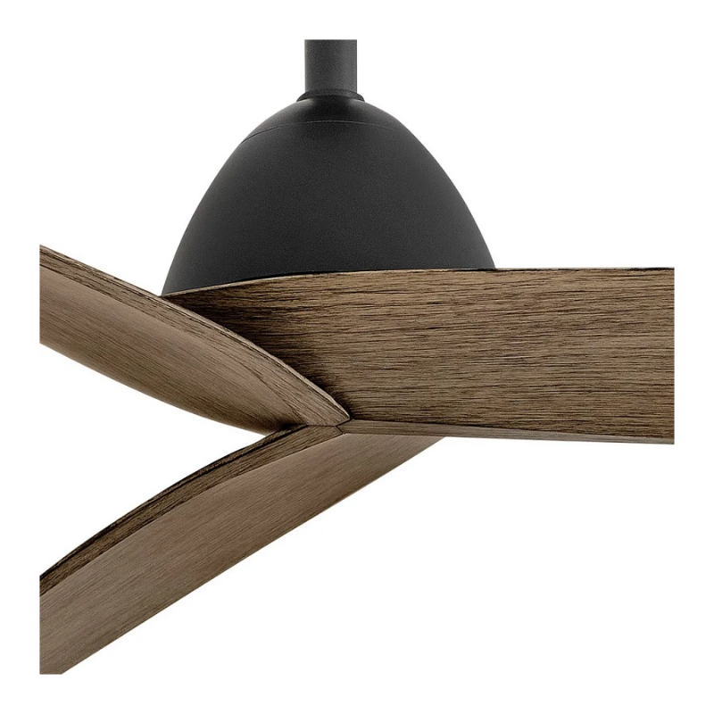 Hinkley 906660F-NWD Liv 60" Smart Ceiling Fan - Matte Black with Driftwood Blades