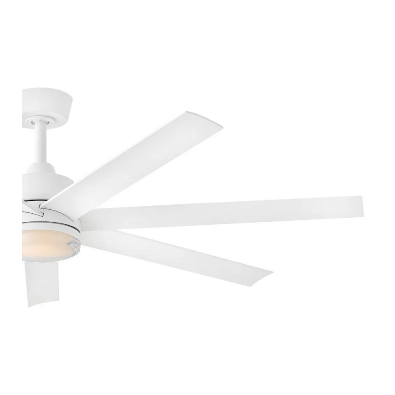 Hinkley 910656 Current 56" Smart Ceiling Fan with LED Light Kit - Matte White