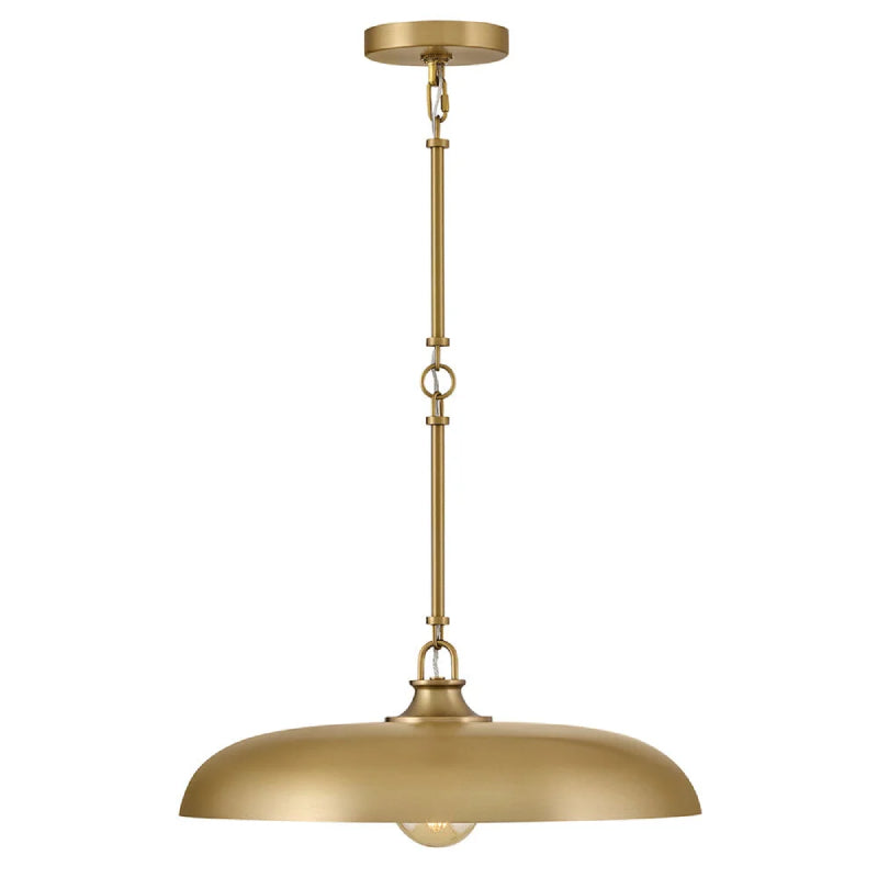 Hinkley 48167 Sadie 1-lt 18" LED Chandelier - Lacquered Brass with Lacquered Brass accents