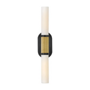 Hinkley 56882 Thayer 2-lt 25" Tall LED Wall Sconce - Lacquered Brass with Black accents