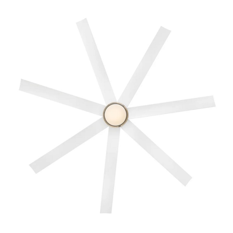 Hinkley 910656 Current 56" Smart Ceiling Fan with LED Light Kit - Heritage Brass