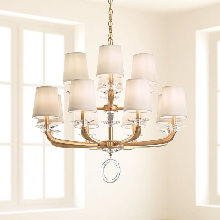 Schonbek MA1012 Emilea 12-lt 34" Chandelier