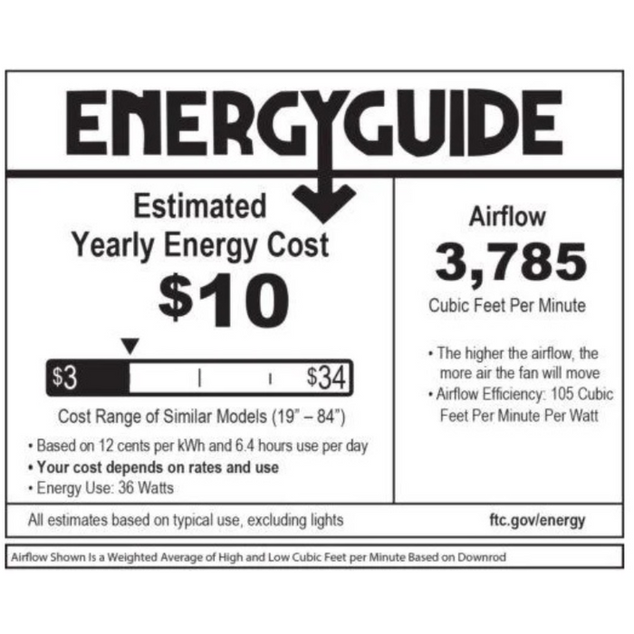 Hinkley 900972F Indy 72" Outdoor Ceiling Fan