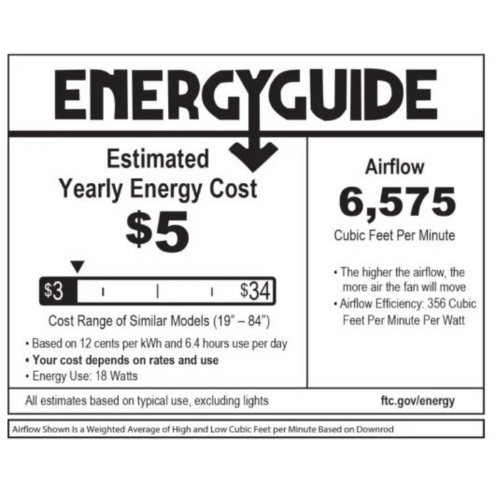 Hinkley 902466F Vantage 66" Outdoor Ceiling Fan with LED Light Kit