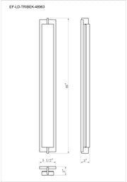 Eurofase 48963 Tribek 1-lt 46" Tall LED Outdoor Wall Sconce