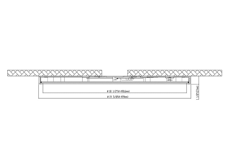 Eurofase 47521 Artemis 1-lt 20" LED Flush Mount, 5CCT Selectable