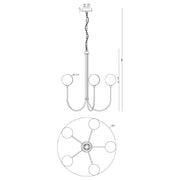Eurofase 48922 Iissa 5-lt 34" LED Chandelier