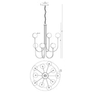 Eurofase 48925 Iissa 10-lt 40" LED Chandelier