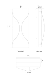 Eurofase 48971 Shayla 1-lt 14" Tall LED Outdoor Wall Sconce