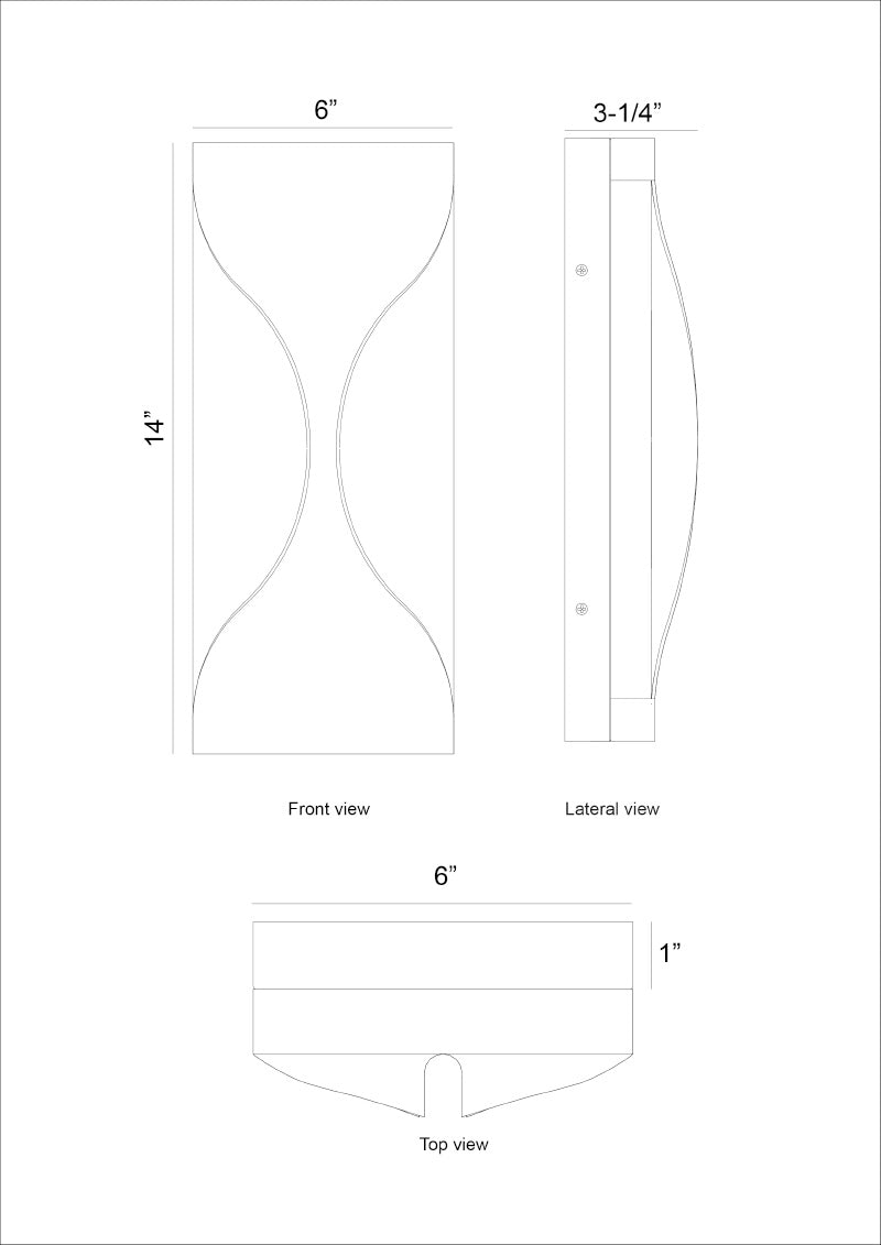 Eurofase 48971 Shayla 1-lt 14" Tall LED Outdoor Wall Sconce