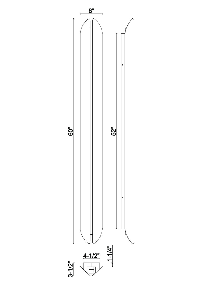Eurofase 49016 Inntra 1-lt 60" Tall LED Outdoor Wall Sconce