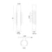 Eurofase 49031 Venna 1-lt 16" Tall LED Wall Sconce
