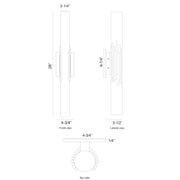 Eurofase 49036 Venna 1-lt 28" Tall LED Wall Sconce