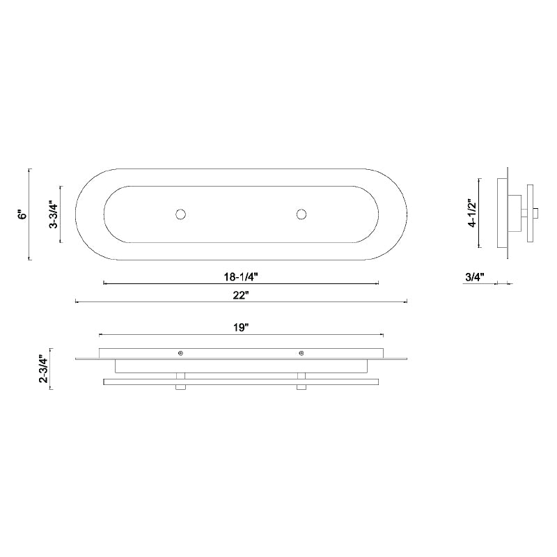 Eurofase 49173 Tramore 1-lt 22" Tall LED Wall Sconce