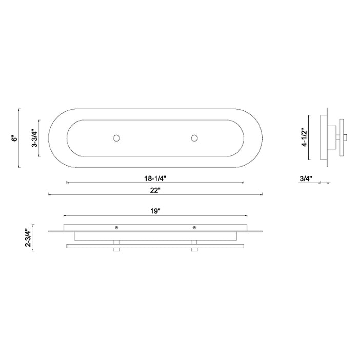 Eurofase 49173 Tramore 1-lt 22" Tall LED Wall Sconce