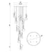 Eurofase 49237 Norah 12-lt 24" LED Multi Drop Chandelier