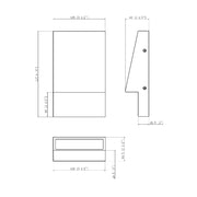 Eurofase 49240 Nanton 1-lt 9" Tall LED Outdoor Wall Sconce