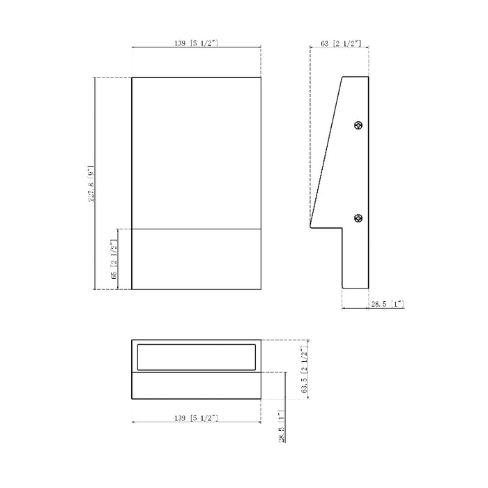 Eurofase 49240 Nanton 1-lt 9" Tall LED Outdoor Wall Sconce