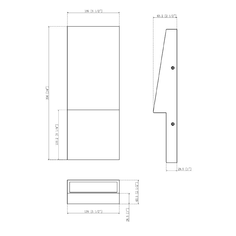 Eurofase 49241 Nanton 1-lt 14" Tall LED Outdoor Wall Sconce
