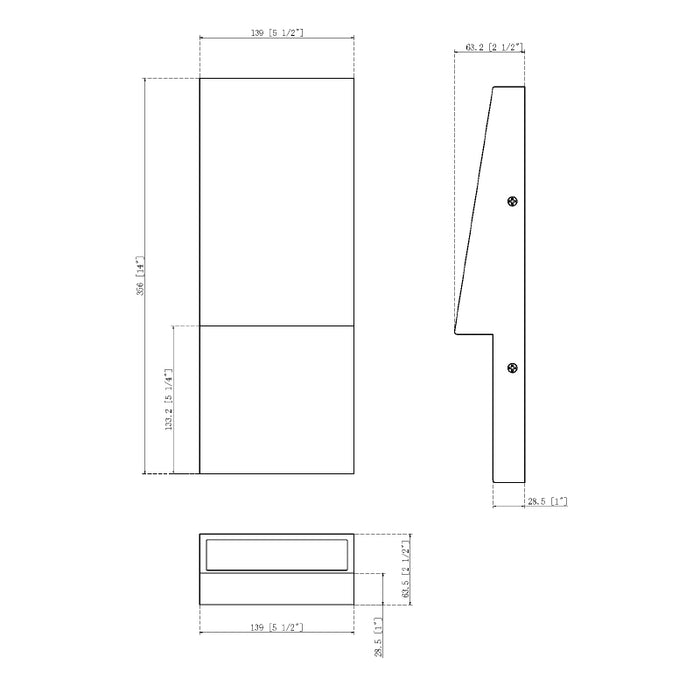 Eurofase 49241 Nanton 1-lt 14" Tall LED Outdoor Wall Sconce