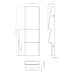 Eurofase 49242 Nanton 2-lt 19" Tall LED Outdoor Wall Sconce